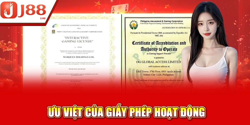 Ưu việt của giấy phép hoạt động